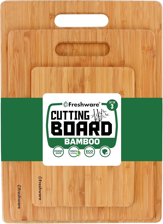 Bamboo Cutting Board Set of 3