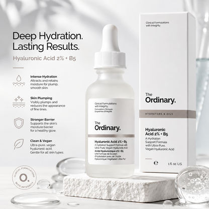 The Ordinary Hyaluronic Acid 2% + B5 Hydrating Serum –30ml