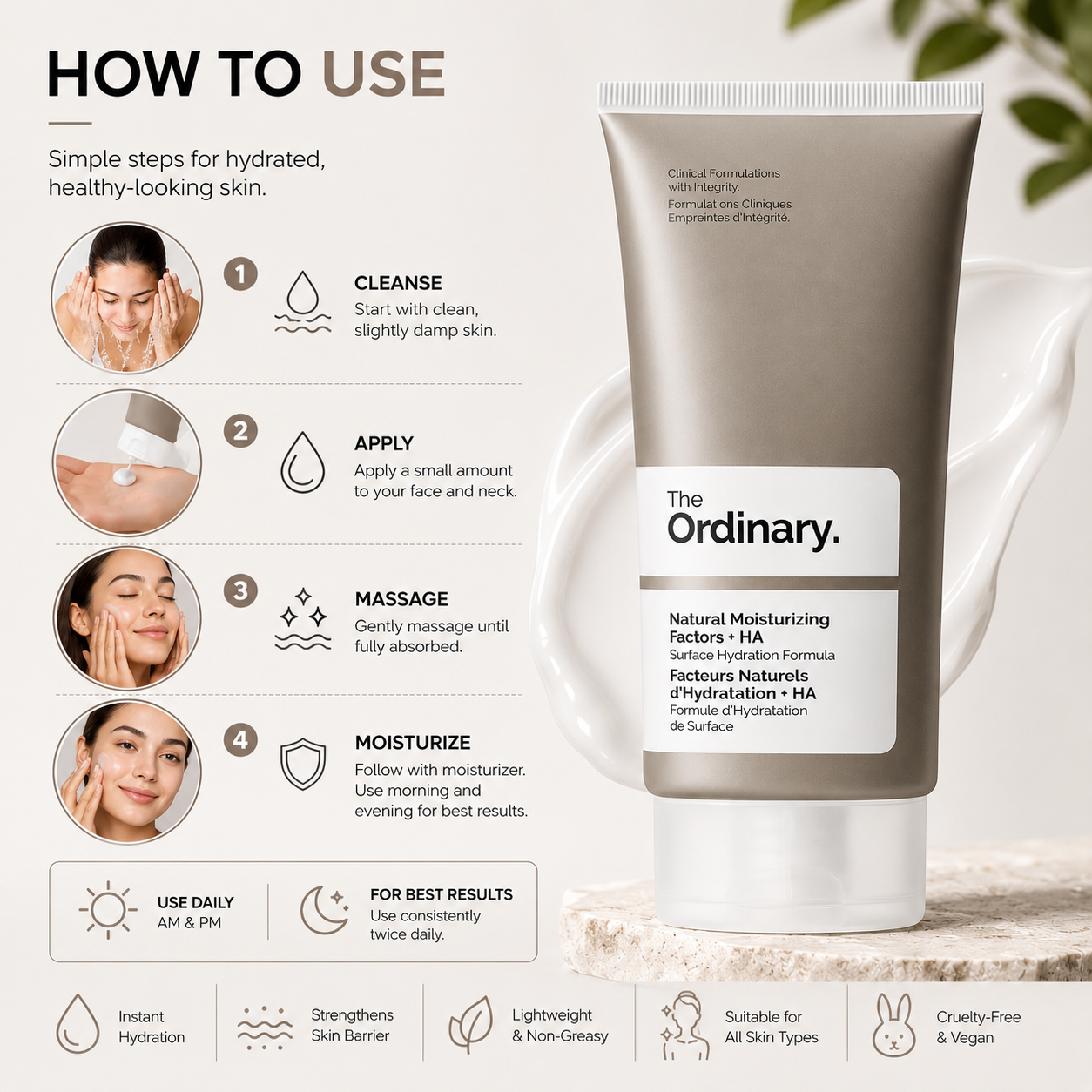 The Ordinary Natural Moisturizing Factors + HA –100ml