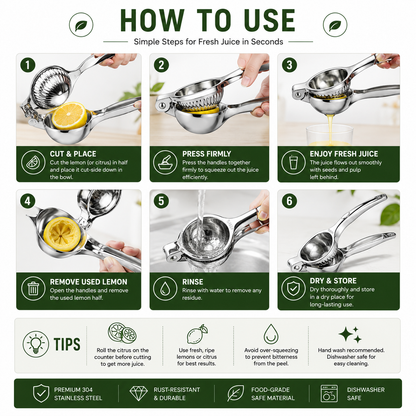 Premium Stainless Steel Lemon Squeezer