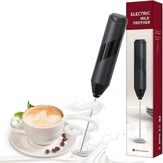 Electric Milk Frother Handheld Coffee Mixer