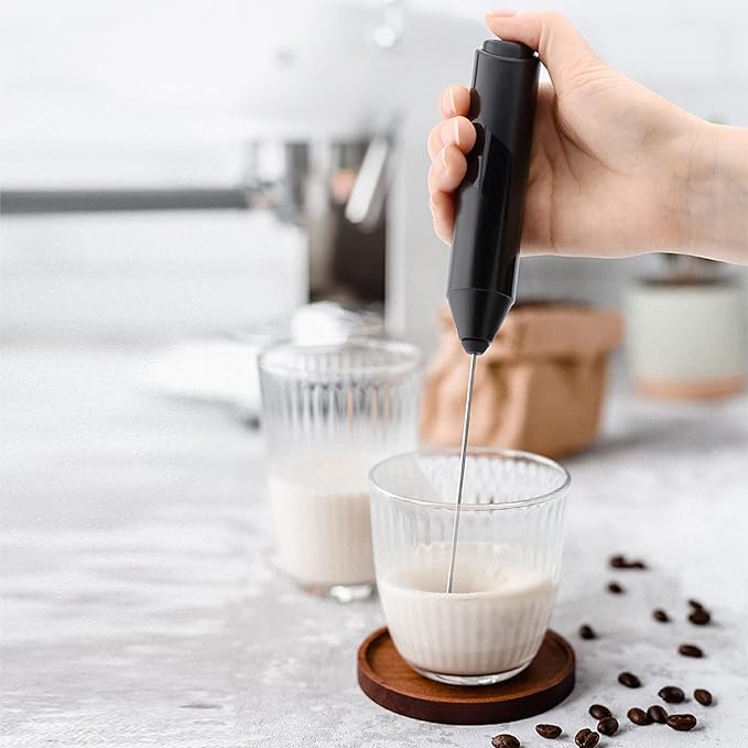 Electric Milk Frother Handheld Coffee Mixer