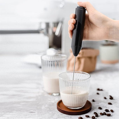 Electric Milk Frother Handheld Coffee Mixer