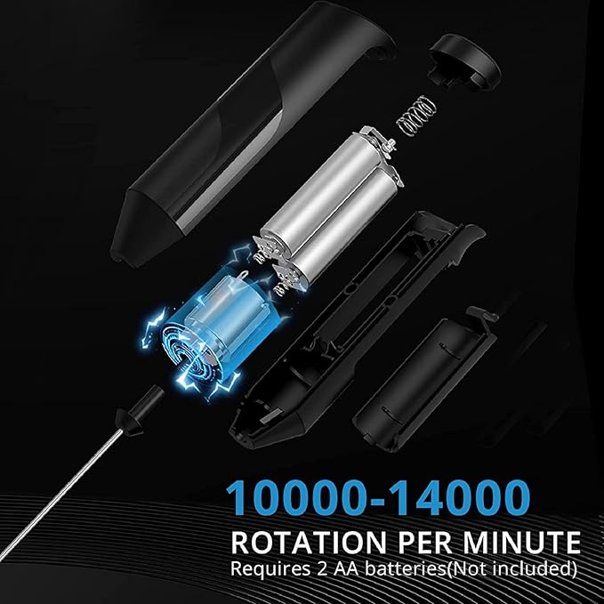 Electric Milk Frother Handheld Coffee Mixer
