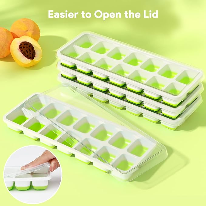 Ice Cube Tray with Lid – 14 Grid