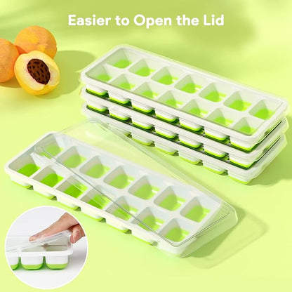 Ice Cube Tray with Lid – 14 Grid