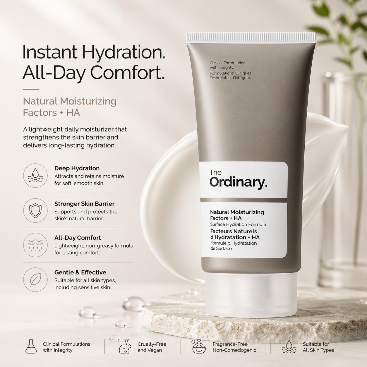 The Ordinary Natural Moisturizing Factors + HA –100ml