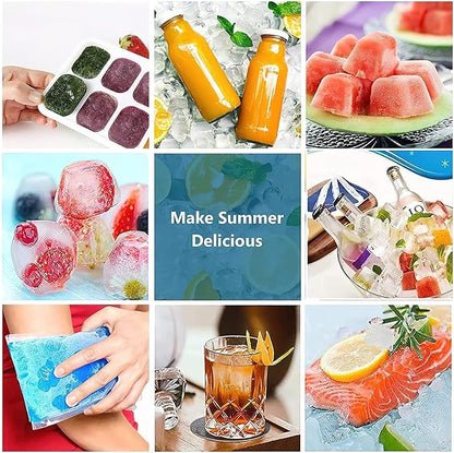 Ice Cube Tray with Lid – 14 Grid