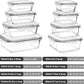 Vtopmart 8 Pack Glass Meal Prep Containers with Leak Proof Locking Lids