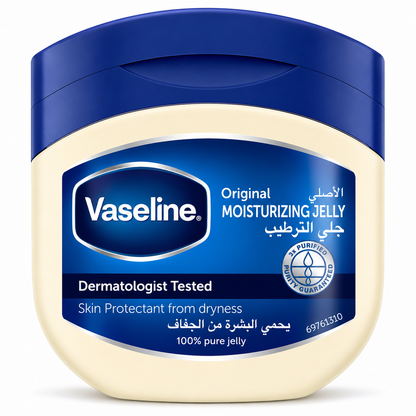 Vaseline Original Moisturizing Jelly – 100% Pure Petroleum Jelly for Dry Skin
