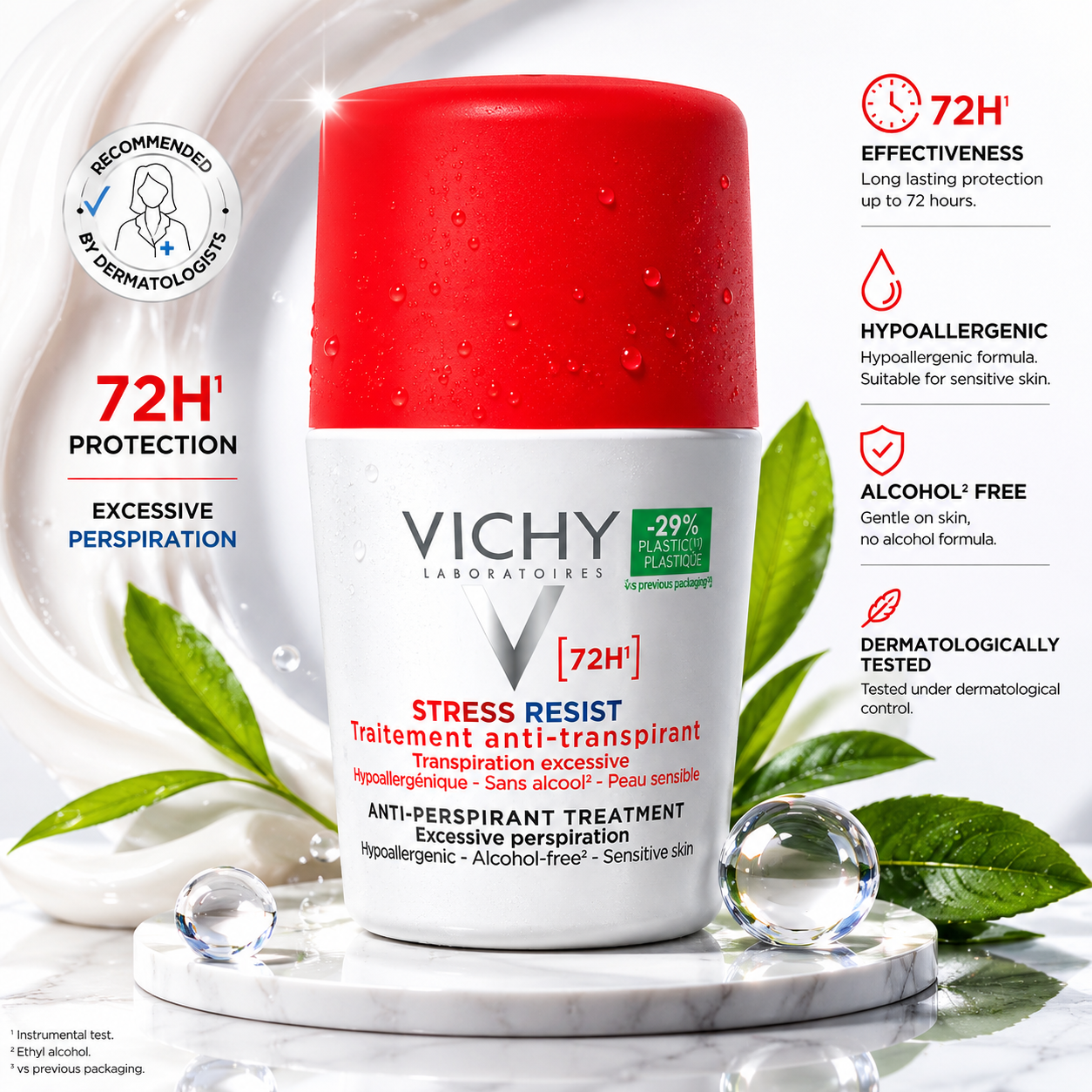 Vichy Stress Resist 72H  Roll-On Deodorant
