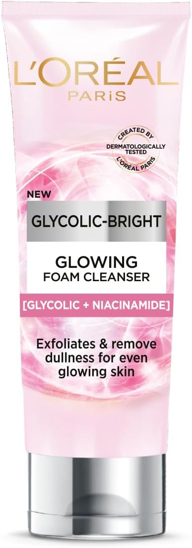 L'Oréal Glycolic Bright Glowing Daily Cleanser Foam 100ml