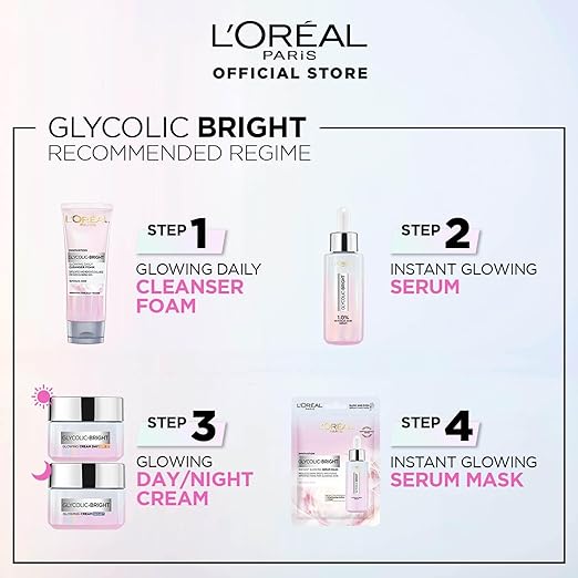 L'Oréal Glycolic Bright Glowing Daily Cleanser Foam 100ml