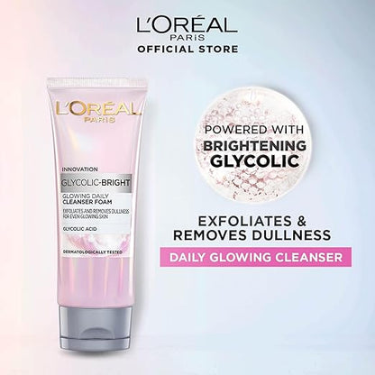 L'Oréal Glycolic Bright Glowing Daily Cleanser Foam 100ml