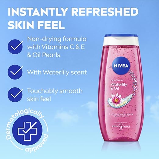 NIVEA Waterlily & Oil Fresh Shower Gel 250ml