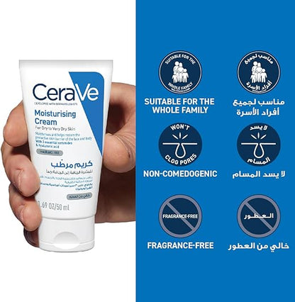 CeraVe Moisturising Cream for Dry to Very Dry Skin 50ml
