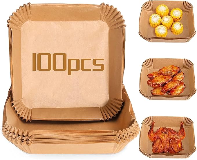 Disposable Air Fryer Paper Liners – Pack of 100