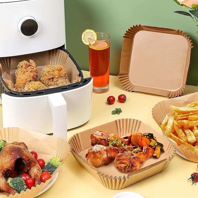 Disposable Air Fryer Paper Liners – Pack of 100