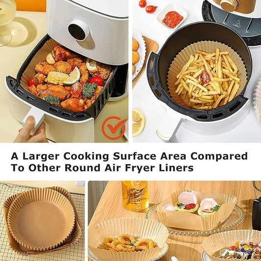 Disposable Air Fryer Paper Liners – Pack of 100