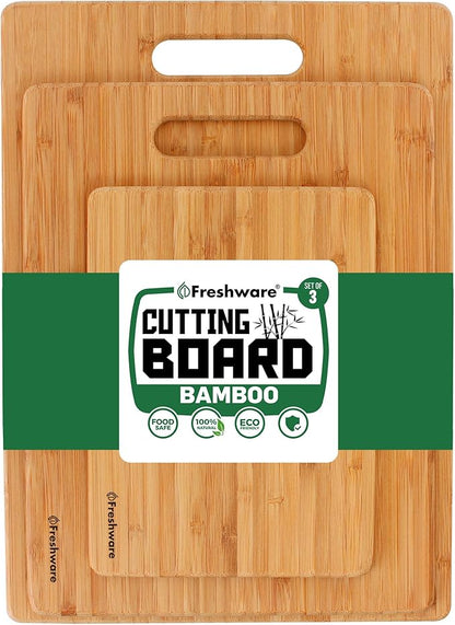 Bamboo Cutting Board Set of 3