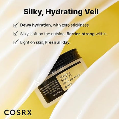 كريم الحلزون المتطور 92 الكل في واحد من COSRX