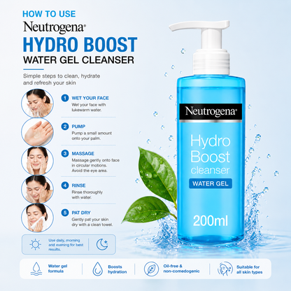 Neutrogena Hydro Boost Water Gel Cleanser 200ml
